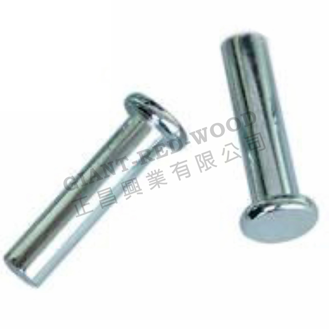 Flat head solid nail