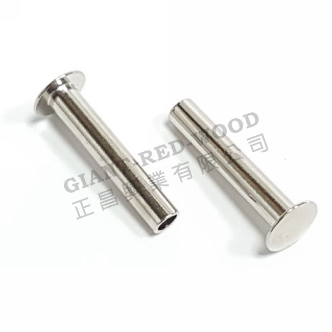 Flat head hollow nail