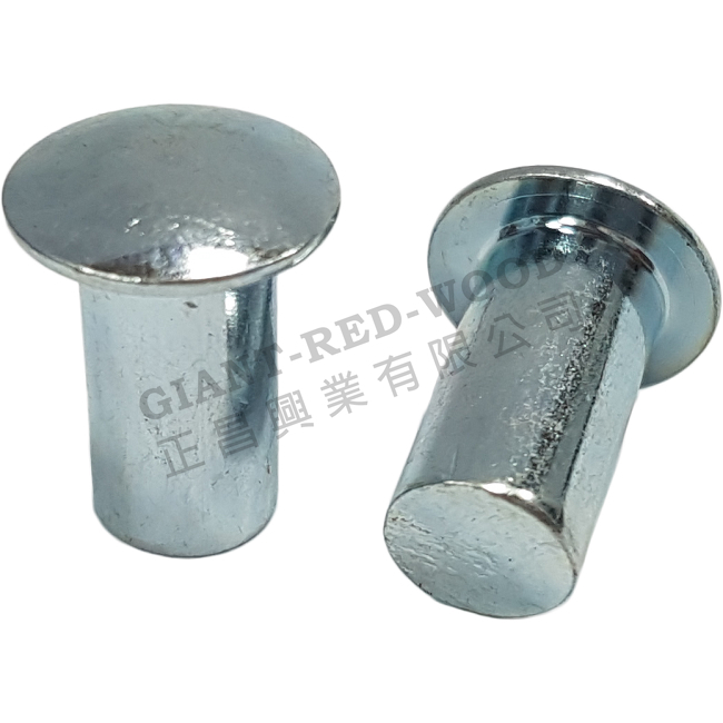 Flat head solid nail