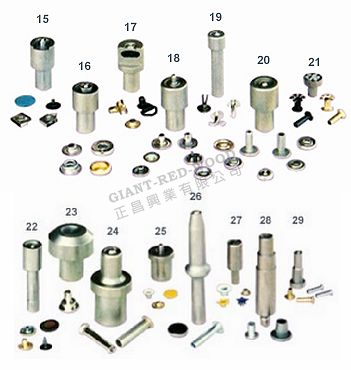Rivet machine button machine mold